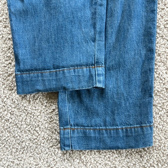 PILCRO Long Sleeve Belted Denim Jumpsuit Size XSP - Picture 14 of 14